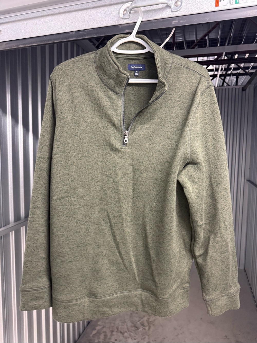 croft & barrow Olive Green Half-Zip Men's Sweater
